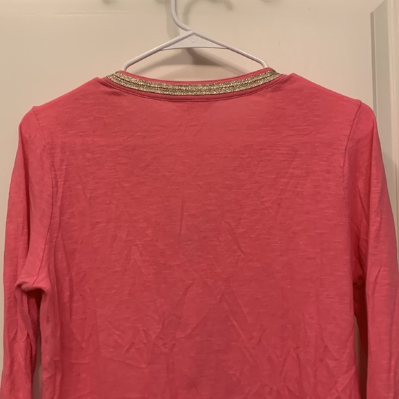 Lilly Pulitzer pink long sleeve size M - Picture 4 of 6